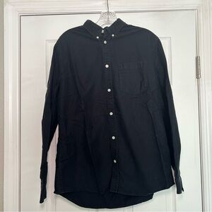 H&M‎ Black Casual Button Down Shirt with Relaxed Fit